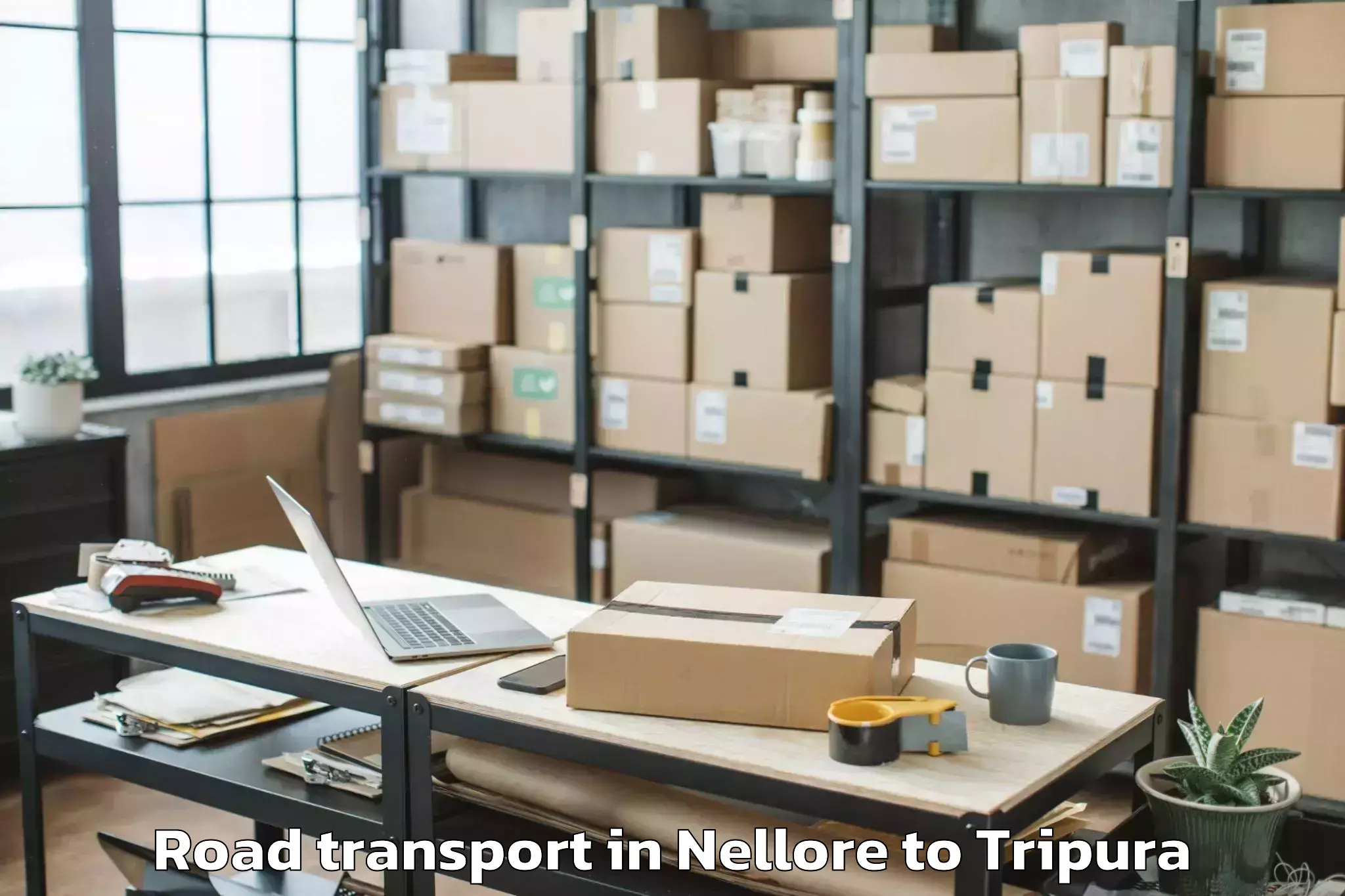 Book Nellore to Icfai University Tripura Agart Road Transport Online